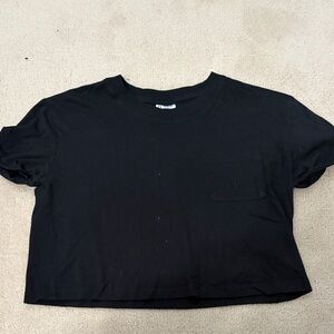 Black Divided (H&M) Cropped T-Shirt